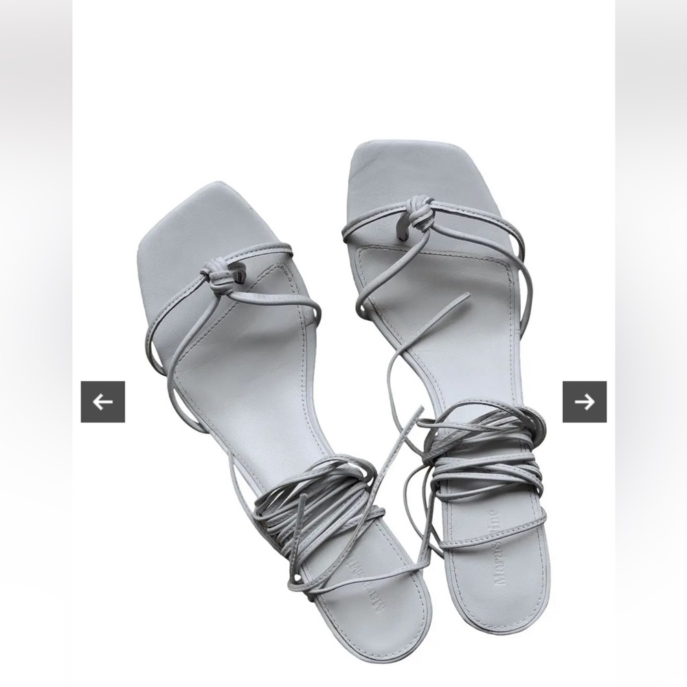 Mara & mine strappy white heel